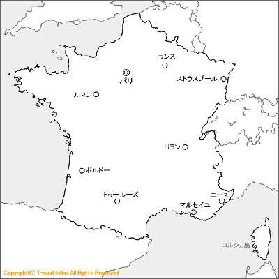 フランス地図