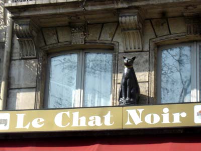 フランス パリ 黒猫