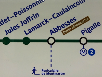 パリ メトロ（地下鉄）路線図