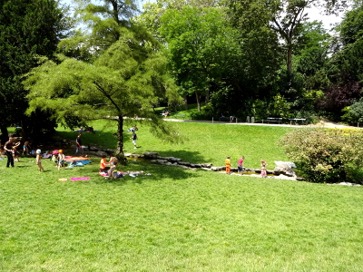 フランス パリ ビュット ショーモン公園