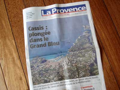 南フランスの新聞、ラ プロヴァンス